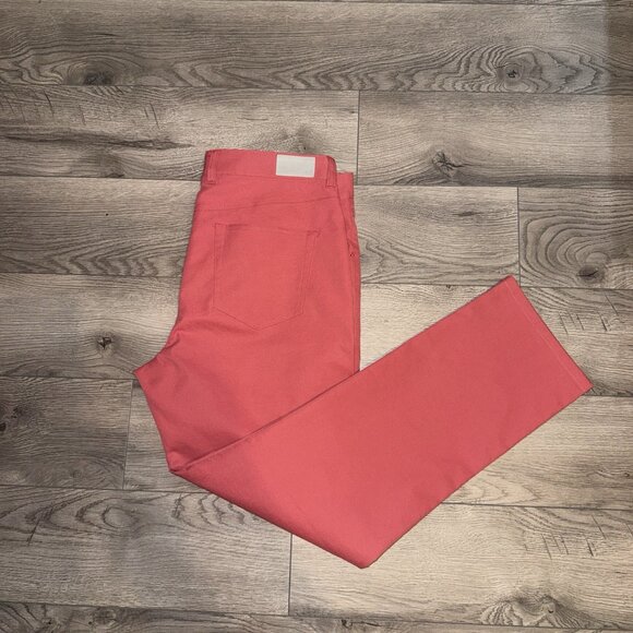 Peter Millar Golf Pants Crown Sport eb66 Performance 35 x 32 Cape Red MSRP $160 - Picture 1 of 9